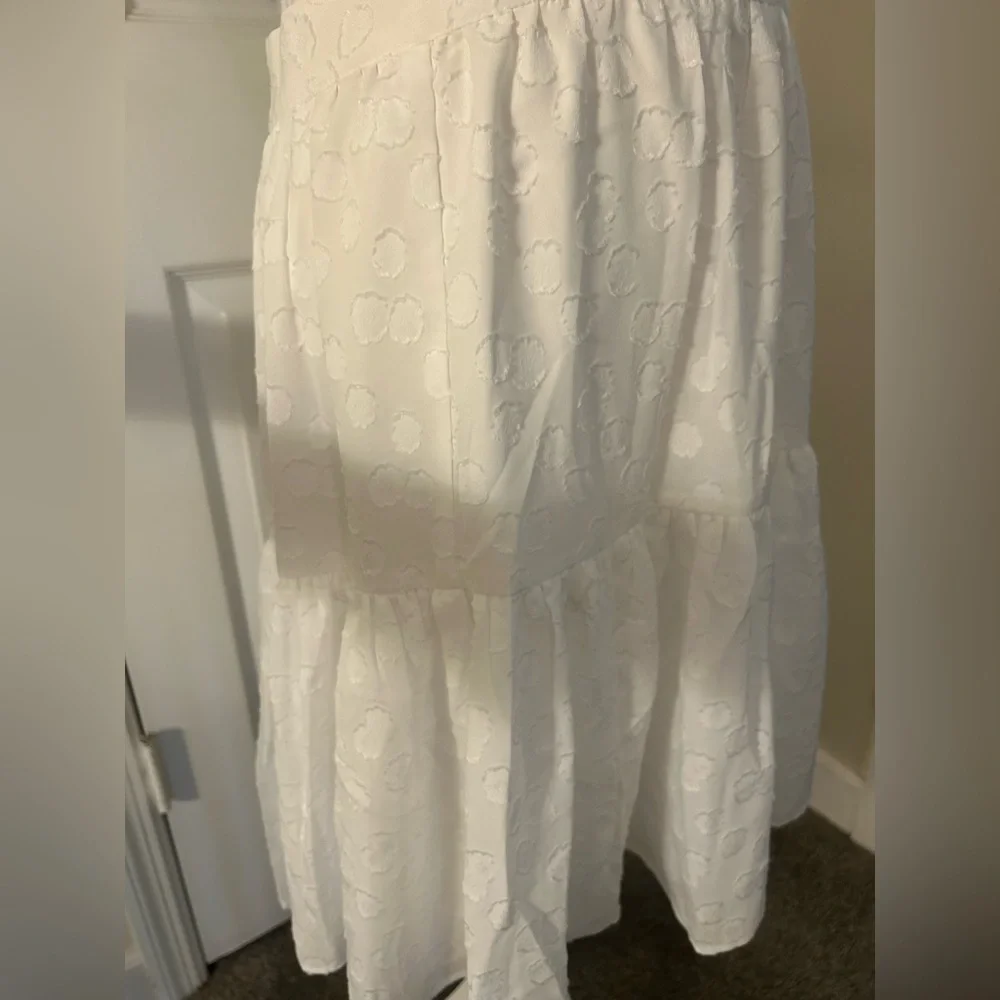 Ann Taylor Chiffon Lined Tiered Skirt - Picture 7 of 8